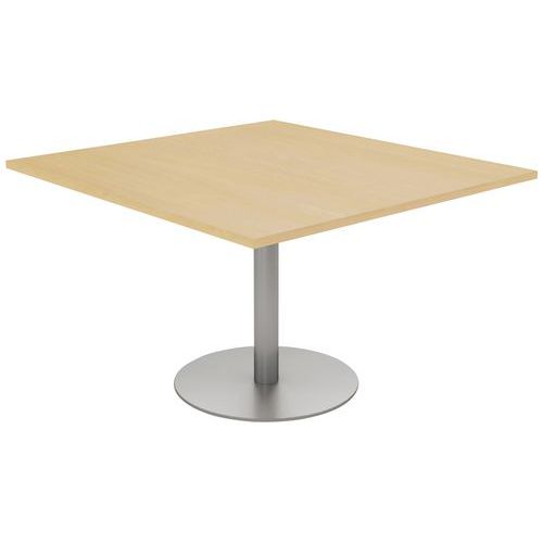 Tab. Conf. Elga Pied Platine 120x113 Cm Plt Méla Hêtre/alu