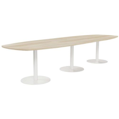 Tab. Conf. Elga Pied Platine 360x113 Plt Méla Acacia/blanc