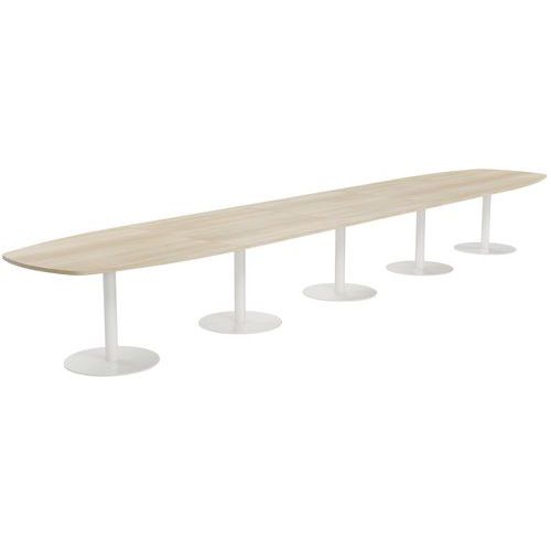 Tab. Conf. Elga Pied Platine 600x113 Plt Strat Acacia/blanc
