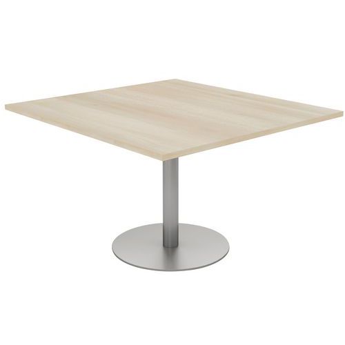 Tab. Conf. Elga Pied Platine 120x113 Cm Plt Méla Acacia/alu