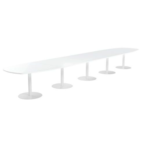 Tab. Conf. Elga Pied Platine 600x113cm Plt Strat Blanc/blanc
