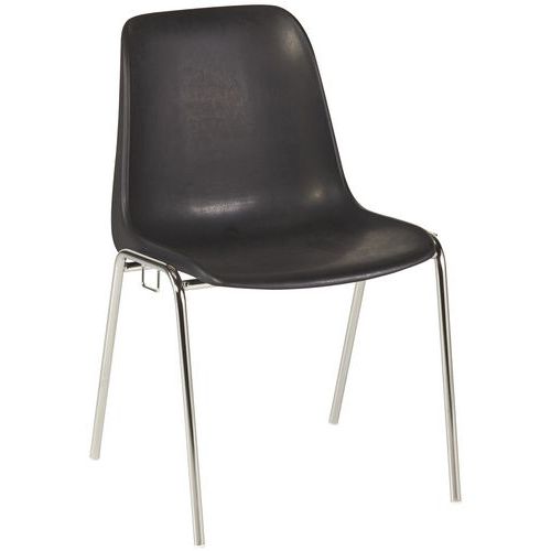 Chaises Réunion Panama M2 P/chromé 2423 Noir