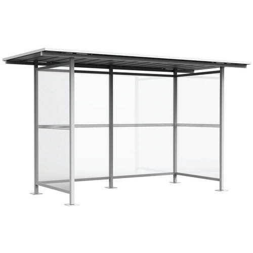 Abri Bus Bellecombe Toiture Plate 308 X 160 M -blanc