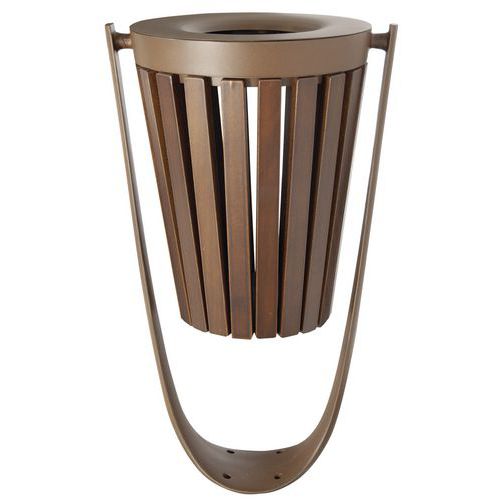Poubelle D'extérieur Citizen 45 L - Lattes En Bois