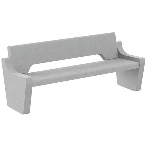 Banc Saturne Béton 180 M - Gris Sablé