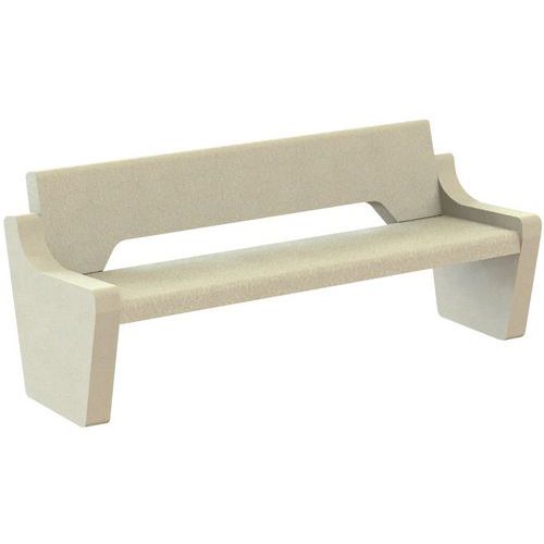 Banc Saturne Béton 180 M - Ocre Sablé