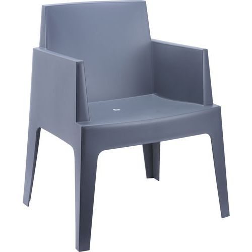 Fauteuil Box Gris Anthracite