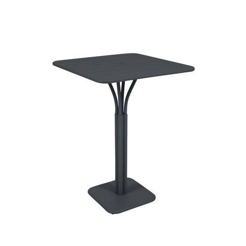 Guéridon Haut 80x80 Luxembourg Carbone