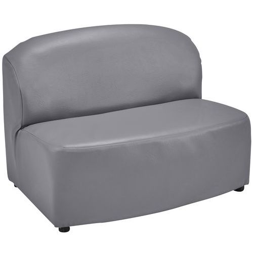 Chauffeuse Bowling 2 Places Non Déhoussables Pvc M2 9101 Gris