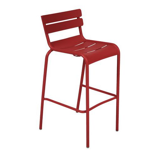 Tabouret Haut Luxembourg Coquelicot