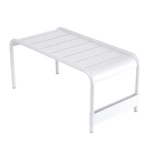 Grande Table Basse Banc De Jardin Luxembourg Blanc Coton