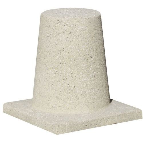 Borne Selena Béton Jaune - Hauteur 40cm - Modèle Selena - Fixation à poser/sceller - Voirie