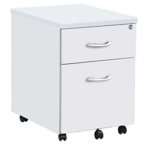 Caisson Mobile 2 Tiroirs Quatuor Blanc