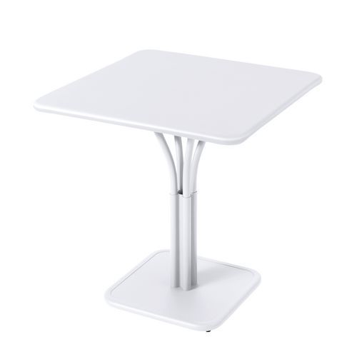 Guéridon 71x71 Plateau Plein Luxembourg Blanc Coton