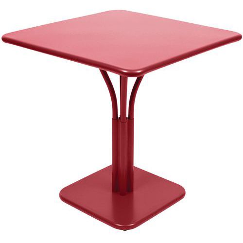 Guéridon 71x71 Plateau Plein Luxembourg Coquelicot