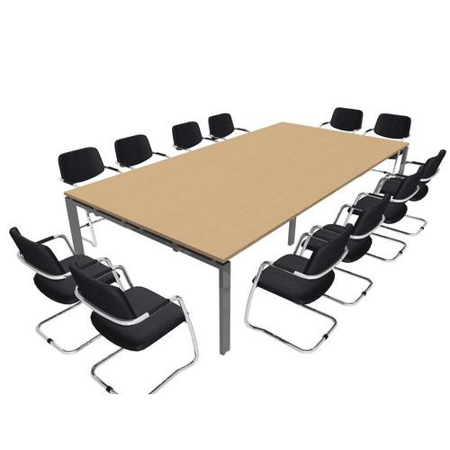 Table De Réunion Astro Elément Départ Lxp: 200x100 Cm Hêtre/alu