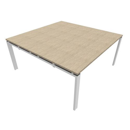 Table De Réunion Astro Elément Départ Lxp: 140x100 Chêne Clair/blanc