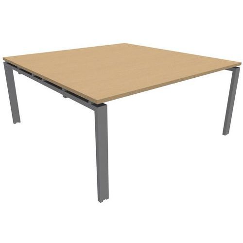 Table De Réunion Astro Elément Départ Lxp: 160x163 Cm Hêtre/alu