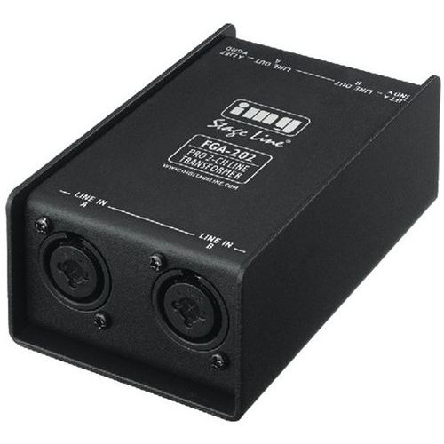 Transformateur D'isolement Stéréo Ligne Xlr Img Stage Line Fga202
