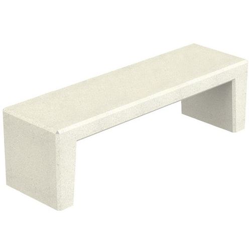 Banquette Story Béton Finition Blanc Sablé - L 150 Cm