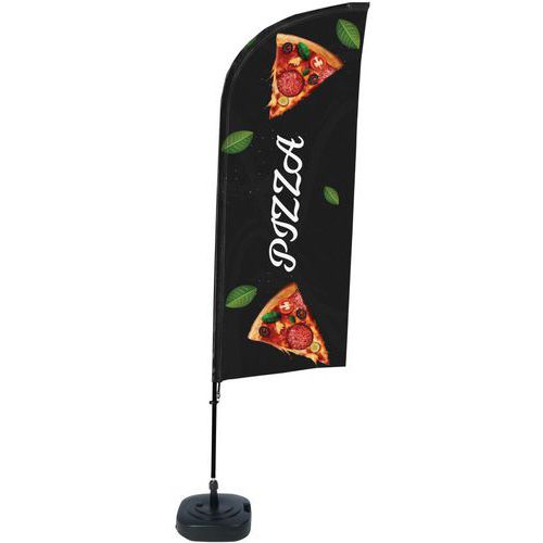 Beach flag base remplissable Pizza - Français - Showdown Displays Beach flag base remplissable Pizza - Français - Showdown Displays