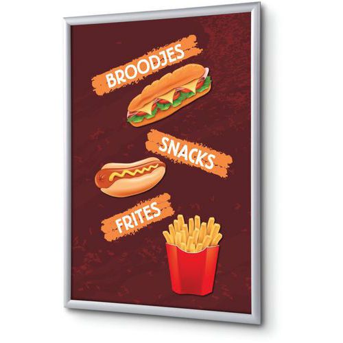 Showdown Displays - Cadre Clic-clac A4 Aluminium - 24.1x32.8cm - Éco-responsable