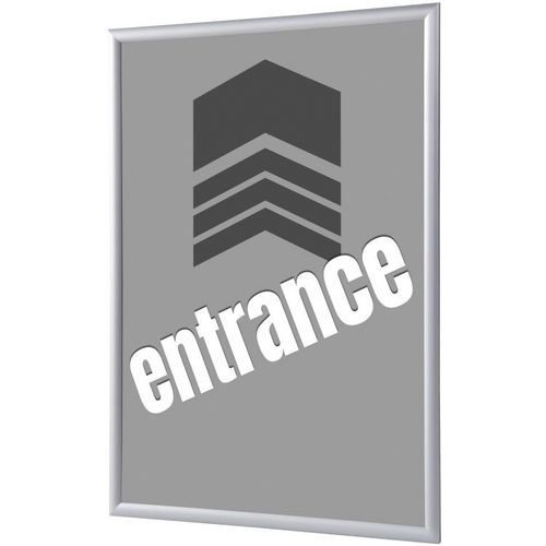 Showdown Displays - Cadre Clic-clac A4 Gris Aluminium - 24.1x32.8cm - Éco-responsable