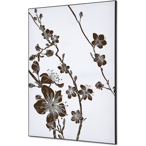 Cadre En Tissu Fleur De Cerisier - 594x841cm - Blanc