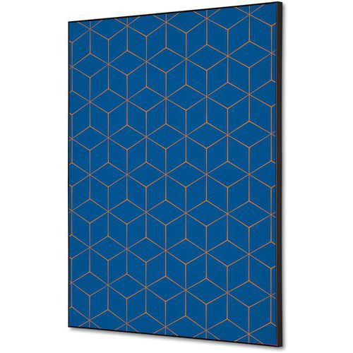 Cadre Décoratif En Tissu Hexagon - 42x594cm - Brun