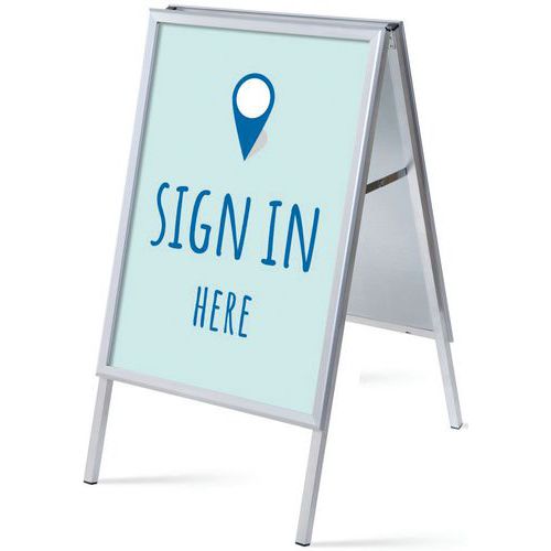 Chevalet Complet S'inscrire Ici - Anglais - A1 - Bleu