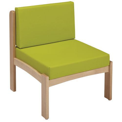 Chauffeuse Autize Structure Naturel Pvc 2097 Anis