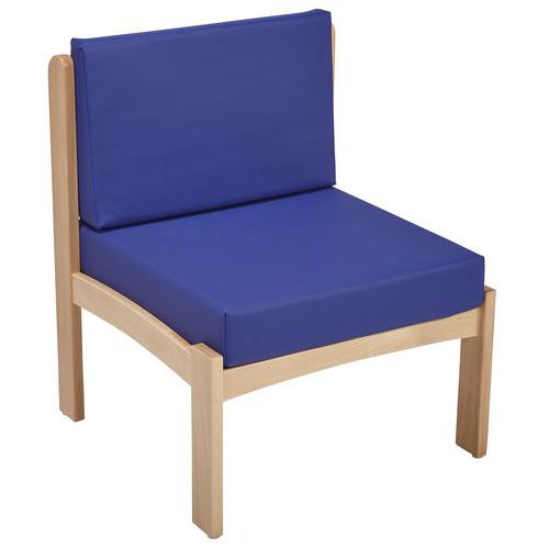 Chauffeuse Autize Structure Naturel Pvc 9432 Bleu