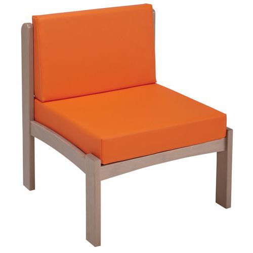 Chauffeuse Autize Structure Taupe Pvc 2507 Orange