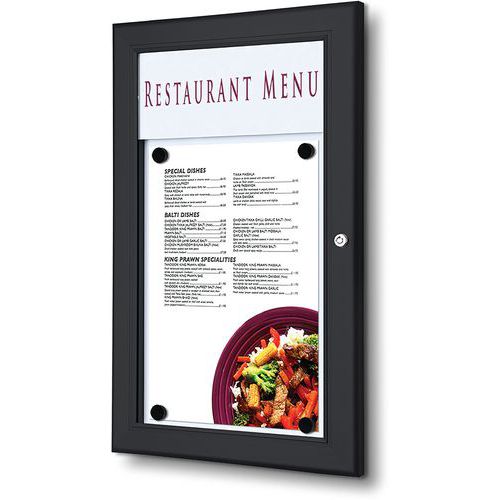 Porte Menu Mural Extérieur - Format Portrait -a4