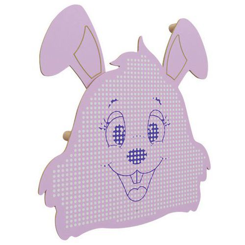 Panneau Acousti-kids Mural Modèle Lapin Panneau Lilas