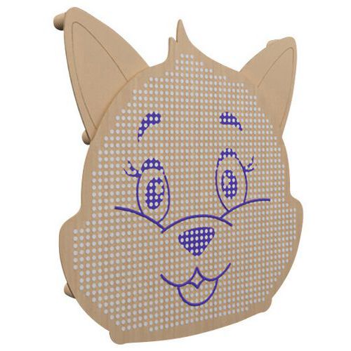 Panneau Acousti-kids Mural Modèle Renard Panneau Hêtre