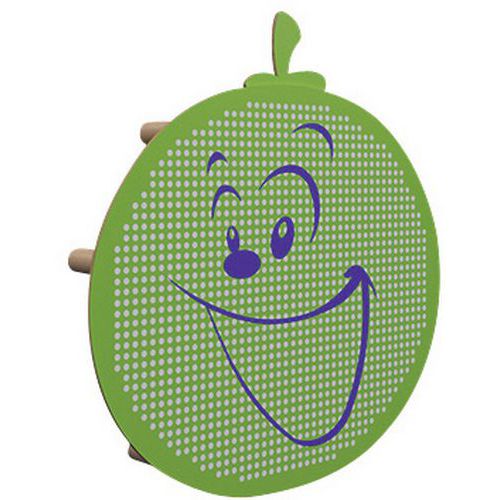 Pan. Acousti-kids Mural Modèle Orange Fruit Pan. Vert Pomme