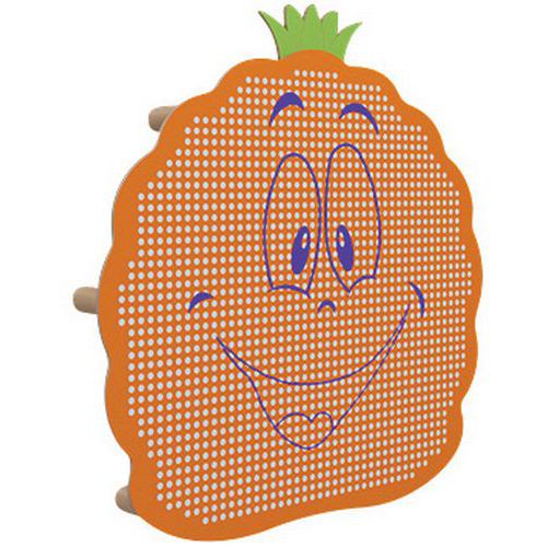 Panneau Acousti-kids Mural Modèle Ananas Panneau Orange