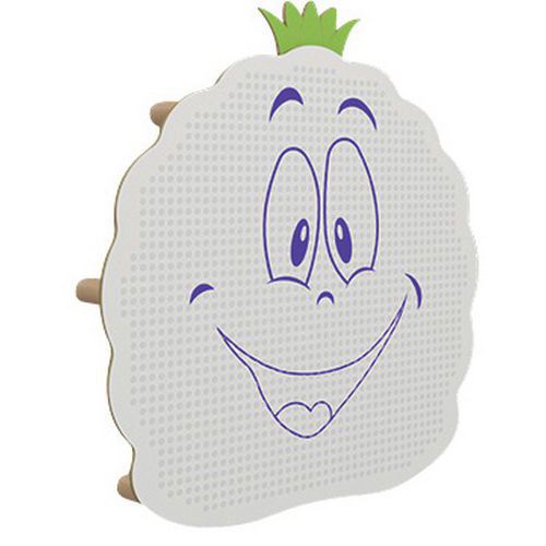 Pan. Acousti-kids Mural Modèle Ananas Pan. Blanc Polaire