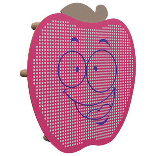Panneau Acousti-kids Mural Modèle Pomme Panneau Rose