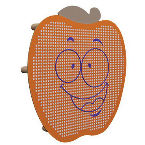 Panneau Acousti-kids Mural Modèle Pomme Panneau Orange