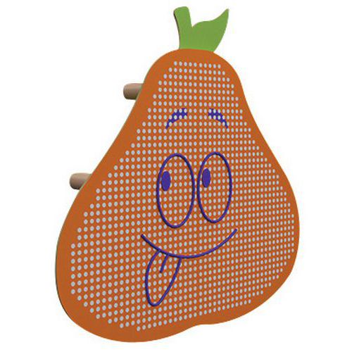 Panneau Acousti-kids Mural Modèle Poire Panneau Orange