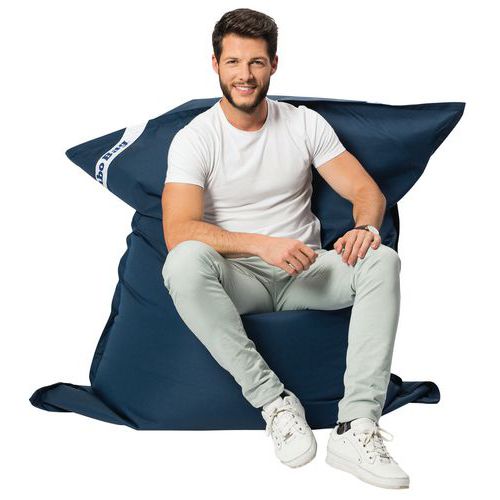 Coussin Géant Int/ext Déhoussable Jumbo Original Bleu Jeans