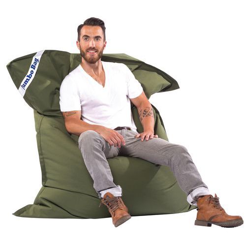 Coussin Géant Int/ext Déhoussable Jumbo Original Olive