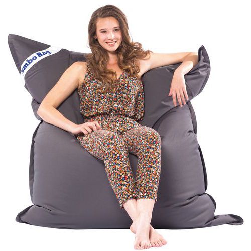 Coussin Géant Int/ext Déhoussable Jumbo Original Gris Anthr.