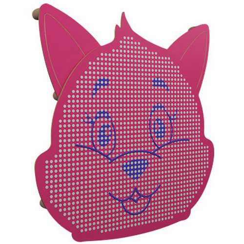 Panneau Acousti-kids Mural Modèle Renard Panneau Rose