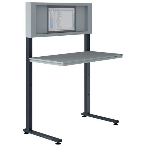 Supp. Informatique Pc H. Regl.patins L700 H1690 7016 Anthracite