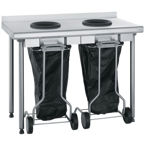 Table Murale À Dosseret Avec 2 Porte-sacs