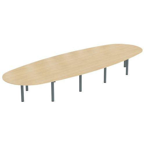 Tab. Elbia 560x72x200cm 20/22 Pers.plt 25mm Chêne/anthr