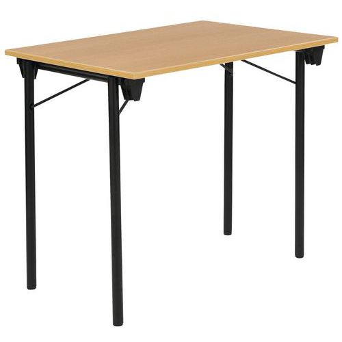 Table Pliante Eco 80 X 60 Cm Hêtre Pied Noir